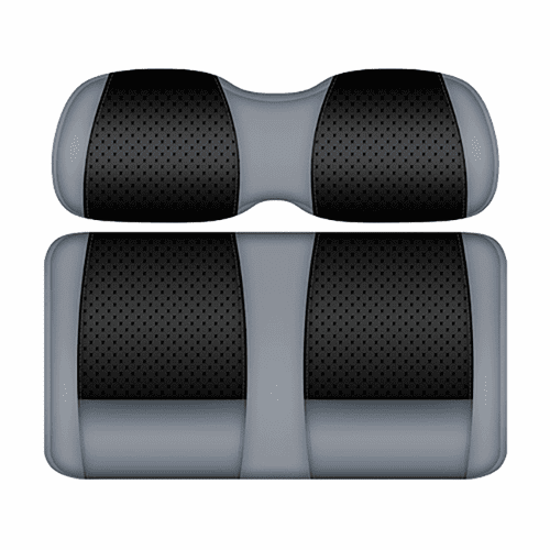 DoubleTake Clubhouse Front Cushion Set, E-Z-Go RXV 08+, Black/Silver