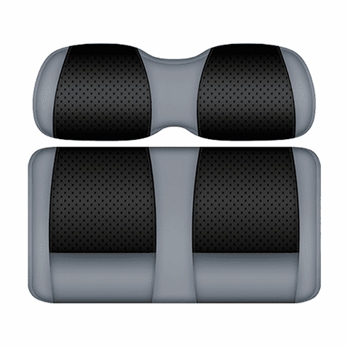 DoubleTake Clubhouse Front Cushion Set, E-Z-Go RXV 08+, Black/Silver