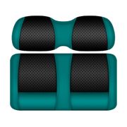 DoubleTake Clubhouse Front Cushion Set, E-Z-Go RXV 08+, Black/Teal