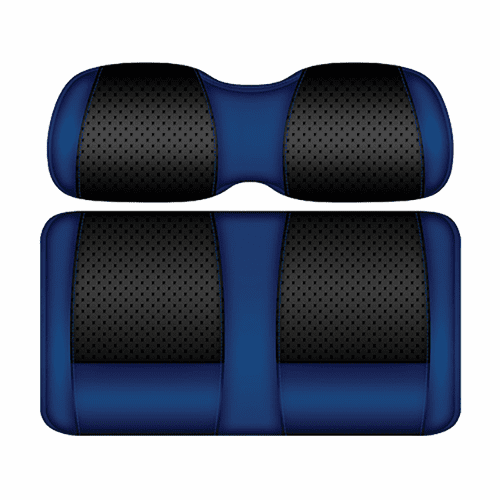 DoubleTake Clubhouse Front Cushion Set, E-Z-Go TXT 96+, Black/Blue
