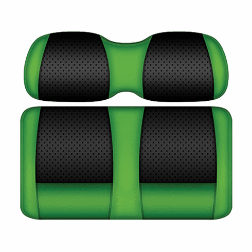 DoubleTake Clubhouse Front Cushion Set, E-Z-Go TXT 96+, Black/Lime