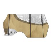 DoubleTake Enclosure & Valance for Kwick-Track Rail System, 4 Pass, Yamaha Drive, Sand