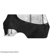 DoubleTake Enclosure & Valance for Kwick-Track Rail System, 6 Pass, CC DS Old Style 99-, Black