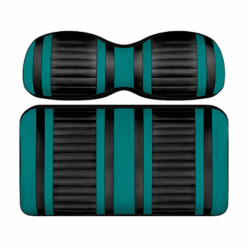 DoubleTake Extreme Front Cushion Set, Club Car DS New Style 00+, Black/Teal