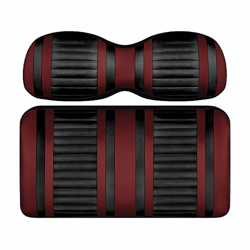DoubleTake Extreme Front Cushion Set, Club Car Precedent 04+, Black/Burgundy