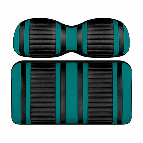 DoubleTake Extreme Front Cushion Set, Club Car Precedent 04+, Black/Teal