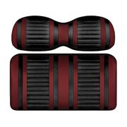 DoubleTake Extreme Front Cushion Set, E-Z-Go RXV 08+, Black/Burgundy