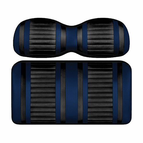 DoubleTake Extreme Front Cushion Set, E-Z-Go RXV 08+, Black/Navy