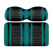 DoubleTake Extreme Front Cushion Set, E-Z-Go RXV 08+, Black/Teal