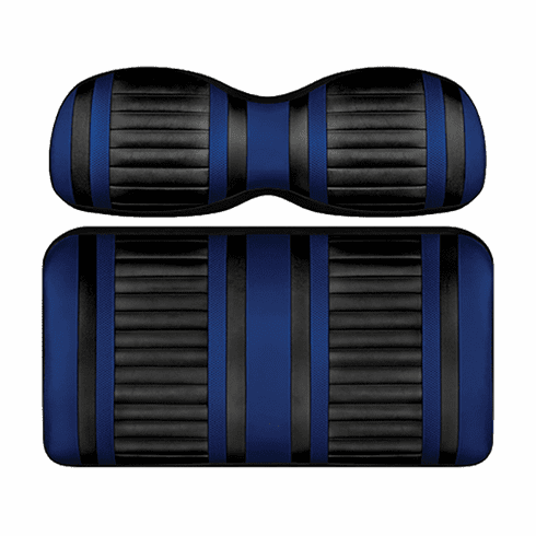 DoubleTake Extreme Seat Pod Cushion Set, Club Car Precedent 04+, Black/Blue
