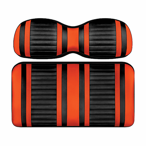 DoubleTake Extreme Seat Pod Cushion Set, E-Z-Go TXT 96+, Black/Orange