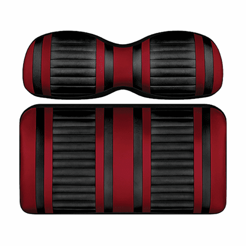 DoubleTake Extreme Seat Pod Cushion Set, E-Z-Go TXT 96+, Black/Ruby