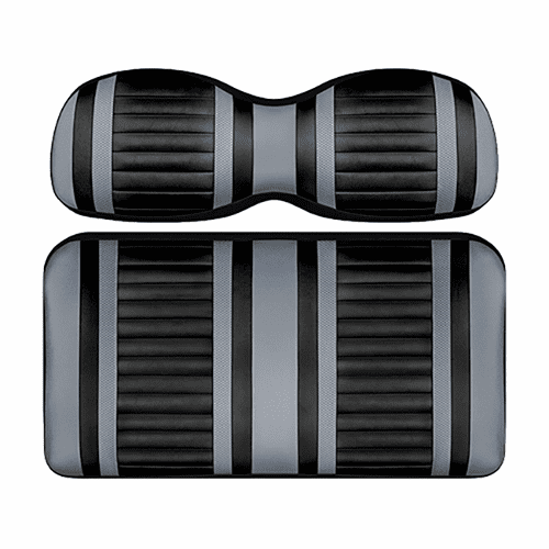 DoubleTake Extreme Seat Pod Cushion Set, E-Z-Go TXT 96+, Black/Silver