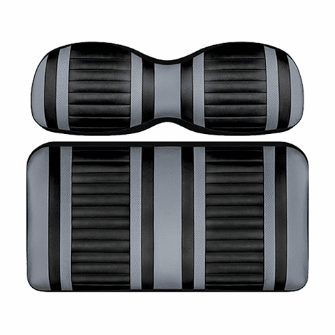 DoubleTake Extreme Seat Pod Cushion Set, E-Z-Go TXT 96+, Black/Silver