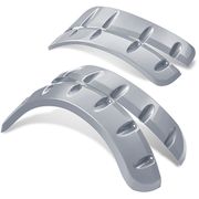 DoubleTake Fender Flare Set for Phoenix Body, E-Z-Go RXV 08+, Silver