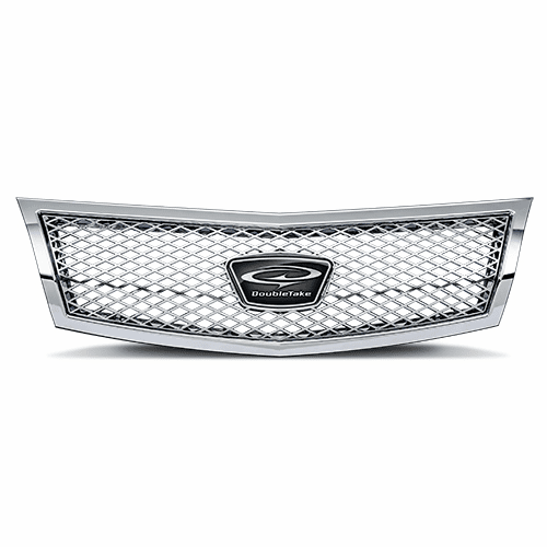 DoubleTake Grille, Phoenix Diamond, Chrome/Chrome, E-Z-Go TXT 96+, Club Car Precedent