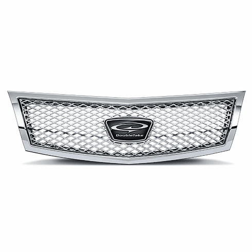 DoubleTake Grille, Phoenix Diamond, Chrome/Chrome, E-Z-Go TXT 96+, Club Car Precedent