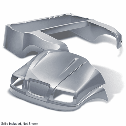 DoubleTake Phantom Body Kit with Grille, Club Car Precedent 04+, Silver
