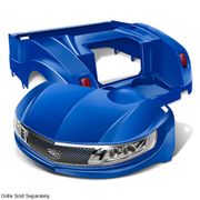 DoubleTake Phoenix Body Kit with Street Legal LED Light Kit, E-Z-Go RXV 08+, Blue