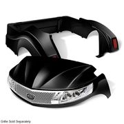 DoubleTake Phoenix Body Kit with Street Legal LED Light Kit, Yamaha Drive2, Black