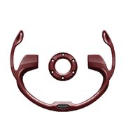 DoubleTake Pilot Steering Wheel Inserts, Universal, Burgundy