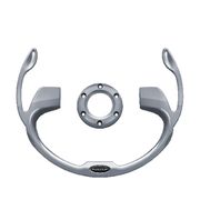 DoubleTake Pilot Steering Wheel Inserts, Universal, Silver