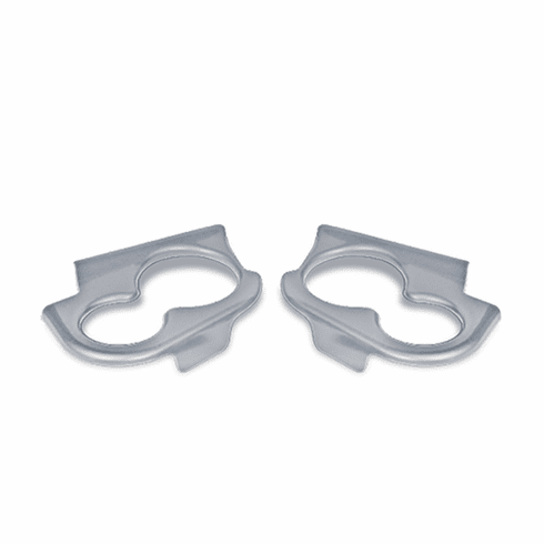 DoubleTake Sentry Dash Cup Holder Trim Set of 2, Club Car Precedent 04+, Silver