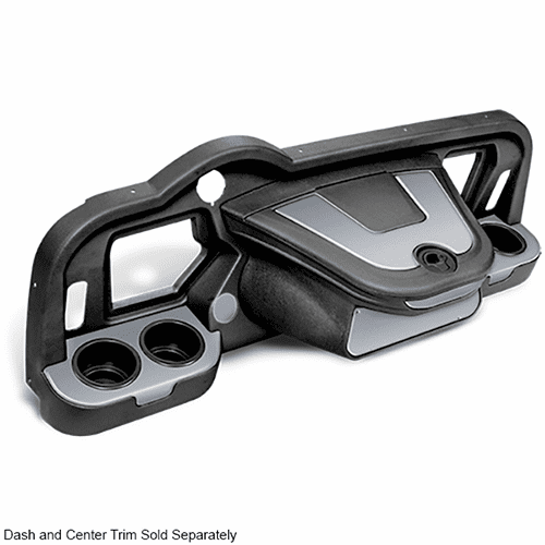 DoubleTake Sentry Dash Cup Holder Trim Set of 2, E-Z-Go RXV 08+, Silver