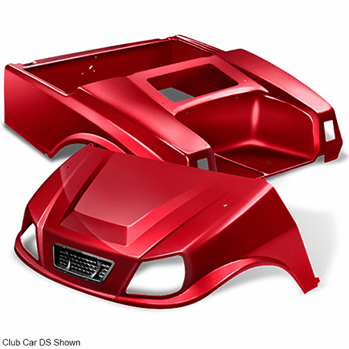 DoubleTake Titan Body Kit with Grille, E-Z-Go TXT 96+, Ruby