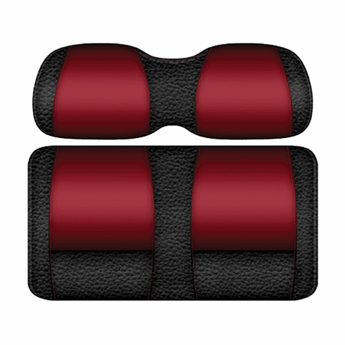 DoubleTake Veranda Front Cushion Set, Club Car DS New Style 00+, Black/Ruby