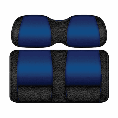 DoubleTake Veranda Front Cushion Set, Club Car Precedent 04+, Black/Blue