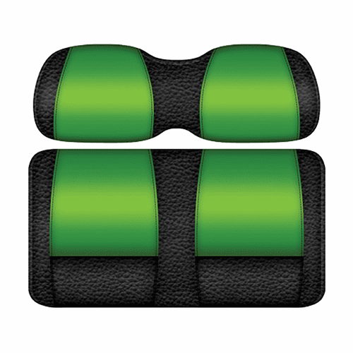 DoubleTake Veranda Front Cushion Set, Club Car Precedent 04+, Black/Lime