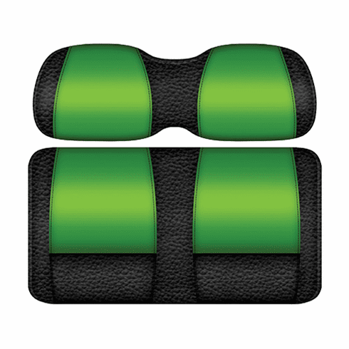 DoubleTake Veranda Front Cushion Set, Club Car Precedent 04+, Black/Lime