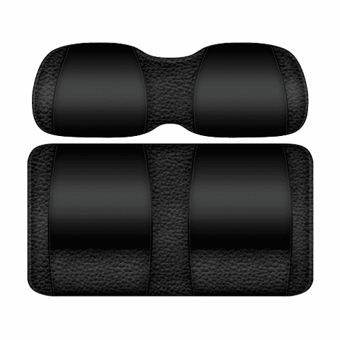 DoubleTake Veranda Front Cushion Set, E-Z-Go TXT 96+, Black/Black