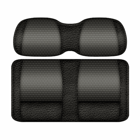 DoubleTake Veranda Front Cushion Set, E-Z-Go TXT 96+, Black/Graphite