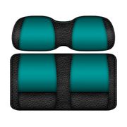 DoubleTake Veranda Seat Pod Cushion Set, E-Z-Go TXT 96+, Black/Teal