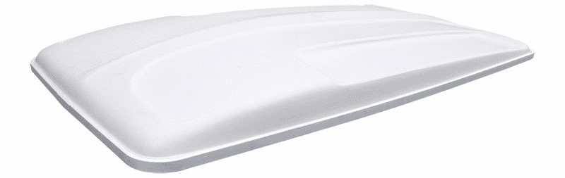 E-Z-GO 80" White Long Top no holes alum trim