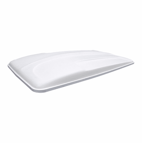 E-Z-GO 80" White Long Top no holes alum trim