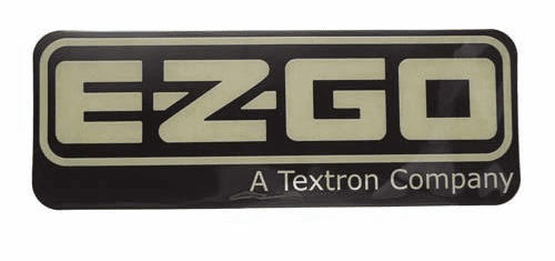 E-Z-GO RXV 2008-Up & TXT/T48 2014-Up  Nameplate Black/Gold