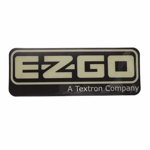 E-Z-GO RXV 2008-Up & TXT/T48 2014-Up  Nameplate Black/Gold