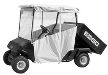 Club Car Carryall I & II RedDot  3-Sided Ivory Vinyl Enclosure