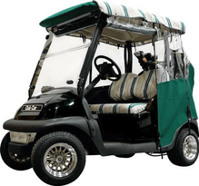 Burgundy Sunbrella 3-Sided Custom Over-The-Top Enclosure - Fits Club Car DS 2000-Up