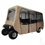 Enclosure, Deluxe 6 Passenger, Sand, Fits Up to 126" Top