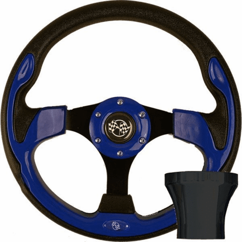 EZGO Blue Rally Steering Wheel Kit (Years 1994.5-Up)