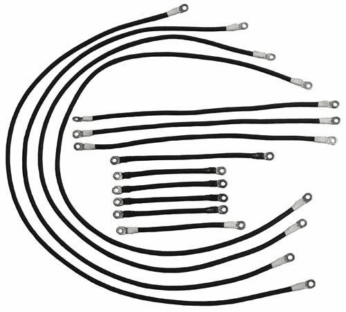 EZGO Electric 600-Volt 4-Gauge Heavy-Duty Weld Cable Set (Years 1994-Up)