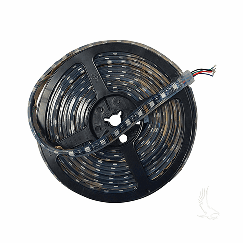 Flexible LED Light Roll, 16' w/ Wire Leads, 12 VDC, RGB