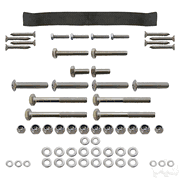 RHOX Replacement Hardware, SS Seat Kit, Club Car DS