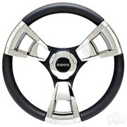 Fontana Steering Wheel, Chrome, E-Z-Go Hub