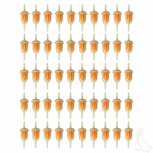 Fuel Filter, BAG OF 50, E-Z-Go TXT 94+, RXV, Club Car 92+, Yamaha G1 78-89, G14/16/20-Drive 4 Cy 94+