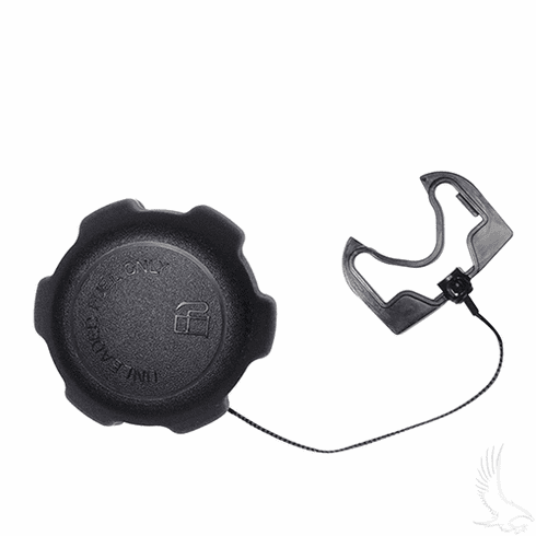 Gas Cap, Non-Vented with Lanyard, E-Z-Go RXV, TXT, Club Car Tempo, Precedent